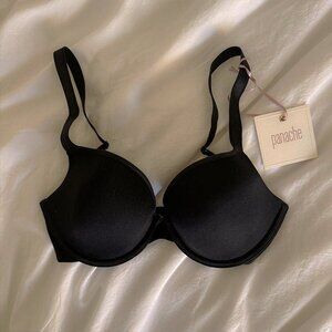 NWT Panache | Black Plunge Bra | Size 28DD/E